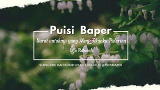 Musikalisasi Puisi Baper : Aku memang pelarianmu saja #musikalisasipuisi #puisibaper #trending