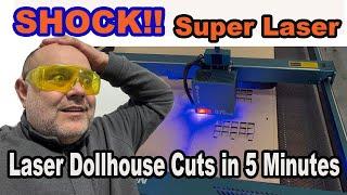 Cutting a Dollhouse in 5 Minutes with SCULPFUN S70 MAX Laser Cutter