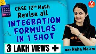 Revise all Integration Formulas (Definite & Indefinite)  in 1 Shot By Neha Ma’am | Vedantu  Math