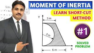 MOMENT OF INERTIA SOLVED PROBLEM 1 IN ENGINEERING MECHANICS ( LECTURE 2 )