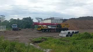 UPDATE PAGI️ PERSIAPAN PEMASANGAN GIRDER JEMBATAN SUNGAI OPAK BENTANG BARAT #progrestoljogjasolo