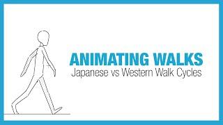 Animating Walks: Japanese vs Western Walk Cycles