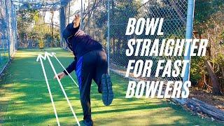 Part 1 - How to Bowl Straighter for Fast Bowlers (Cricket Bowling Tips)