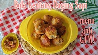 MENU MPASI ANTI GTM PENGGANTI NASI | Bola Kentang Daging Sapi