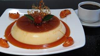 ФЛАН или КРЕМ-КАРАМЕЛЬ  испанская французская кухня  Flan creme caramel recipe LAM BANH FLAN