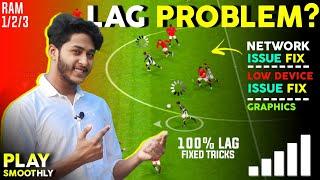 How To Fix Lag In eFootball 2024 MobileLagging problem solution | Network Issue Lag Solve efootball