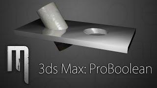 3ds Max -  ProBoolean Objekte |  German Tutorial