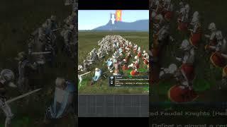 Medieval II: Total War 1vs1: Dismounted English Knights vs Dismounted Feudal Knights