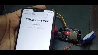 ESP32 Web Server Control Servo motor from web page with Arduino IDE