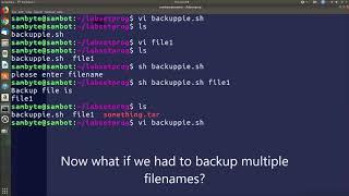 Creating Backup archives for files using Shell scripting (TAR command)