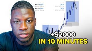 How I Made $2000 In 10 Minutes Scalping XAUUSD | Forex LIVE Trading