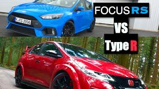 2016 Ford Focus RS vs 2016 Honda Civic Type R - Inside Lane