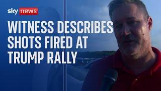 BREAKING: Witness describes the moment gunshots rang out at Trump rally