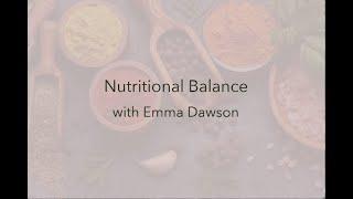 Emma Dawson - Nutritional Balance