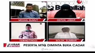 Viral Akhwat Bercadar Gemetar di Suruh Lepas Cadar Saat Lomba MTQ