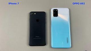 OPPO A92 vs iPhone 7 Speed Test, Camera Test, Display Test