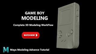 Game Boy 3D Modeling Tutorial In Autodesk Maya