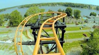 Steel Hawg front seat on-ride HD POV @60fps Indiana Beach