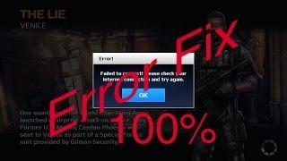 Modern Combat 5 Error Fix Internet