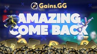 First Time On New GAMBLING SITE GAINS.GG | BlackJack Roulette & Upgrader MASSIVE WINS !!!!