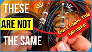 Buzzing Instruments? Instrument and Speaker Cable are Not the Same! | Audio Cable 101
