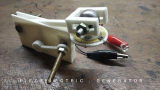 Simple Piezoelectric generator | free energy | 3D printing