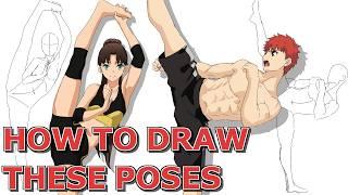 How To Draw Poses Easy - Pose Practice #4