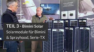 Solarmodule für Bimini & Sprayhood - salz- & seewasserfest