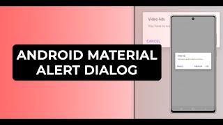 Android Material Alert Dialog Tutorial [KOTLIN]