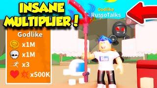 GETTING GODLIKE RANK IN REAPER SIMULATOR WHICH IS A 1 MILLION MULTIPLIER!! *INSANE* (Roblox)