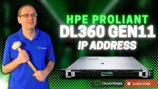 HPE ProLiant DL360 Gen11 Server IP Address Setup | Configuring IP Addresses | Enable DHCP & Static