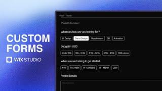 Wix Studio: A Step-by-Step Tutorial | How to create custom forms in Wix Studio #wixstudio