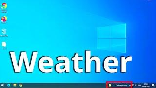 How to remove weather bar in Windows 10 | hide news and interests bar