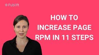 How to increase page RPM in 11 steps