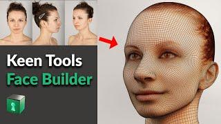 Blender Secrets - Reconstruct a Face / Head from just a few photos with Keen Tools Face Builder