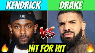 KENDRICK LAMAR vs DRAKE (HIT FOR HIT)