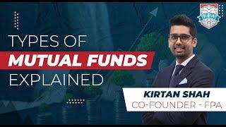 Types of Mutual Funds Explained I Equity Mutual Fund Categories Explained | Kirtan Shah CFP