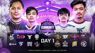 HORAA ESPORTS Community Stars 1st Edition | Finals Day 1