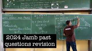 2024 PHYSICS JAMB QUESTIONS ON WORK, ENERGY AND POWER #excellenceacademy #jonahemmanuel