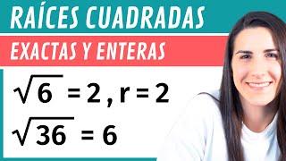 Cómo Calcular RAÍCES CUADRADAS Exactas y Enteras ️ con COMPROBACIÓN