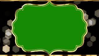 Green Screen Golden Wedding Frame No Copyright Video