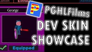 PGHLFilms EXCLUSIVE Dev Skin Showcase! | Roblox Piggy: Branched Realities
