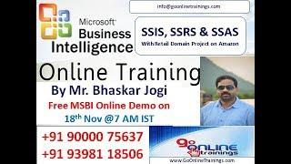 MSBI Demo by Bhaskar Jogi (SSIS, SSRS AND SSAS)