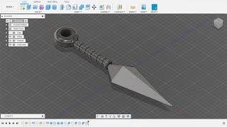 3D modelling kunai in fusion 360 in under 6 minutes | Fusion 360 | Autodesk | CBLIT Design