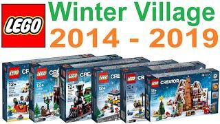 All LEGO Creator Winter Village Sets 2014-2019 - Lego Speed Build Review