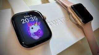 Apple Watch serial 10 rose gold unboxing si comparatie cu seria 3