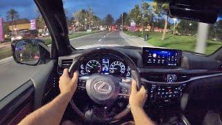 2021 Lexus LX 570 POV Night Drive (3D Audio)(ASMR)