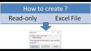 How to create Read-Only Excel file?