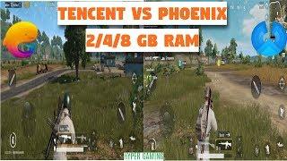 Tencent Gaming Buddy Vs Phoenix OS ( 2/4/8 GB RAM ) Comparison PUBG Mobile | Which One Win ?