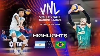  ARG vs.  BRA - Highlights Week 1 | Men's VNL 2023